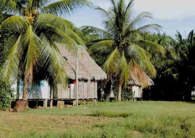 Caserio de diamante azul Aerija y Mision Unini, atractivo turistico de la selva amazonica