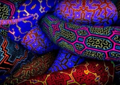 Visiones de la ayahuasca descrita en dibujo imágenes